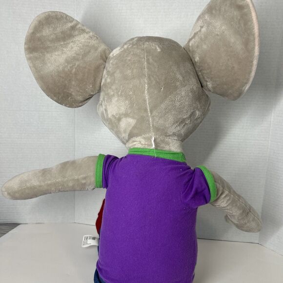 Chuck E. Cheese 30" Mouse LARGE Plush 2013 Purple Shirt Blue Jeans - Rare Find - Picture 4 of 9